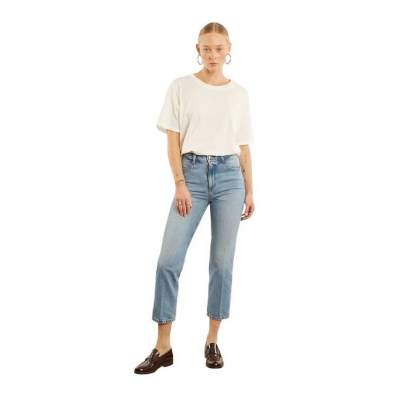 SPRWMN Crop Straight Leg Jeans in Paradis 28 - Picture 1 of 4